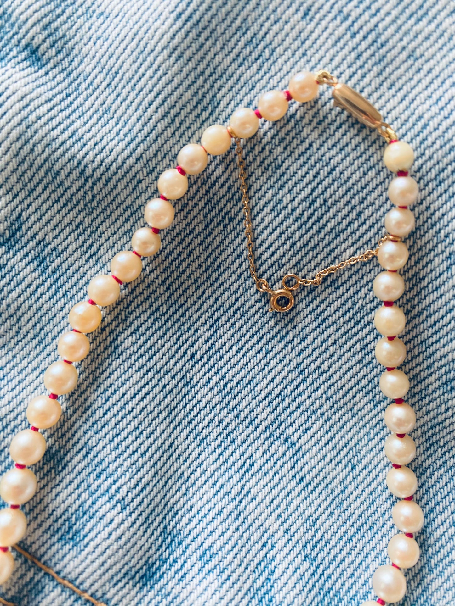 Seconde Main - Collier perles de culture régulière en chute