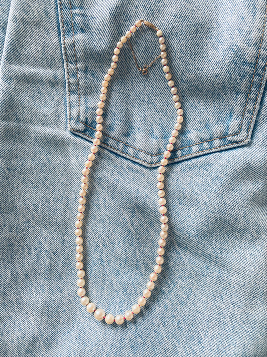 Seconde Main - Collier perles de culture régulière en chute